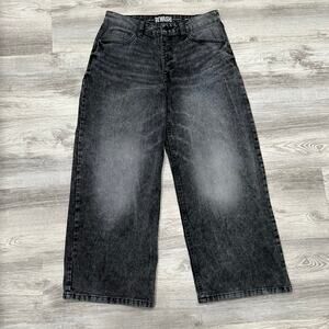 Rewash Women's Black Wide-Leg Jeans